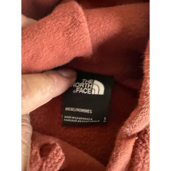 The North Face Pullover Sweatshirt Hoodie Red Men's Large Logo - Picture 3 of 4